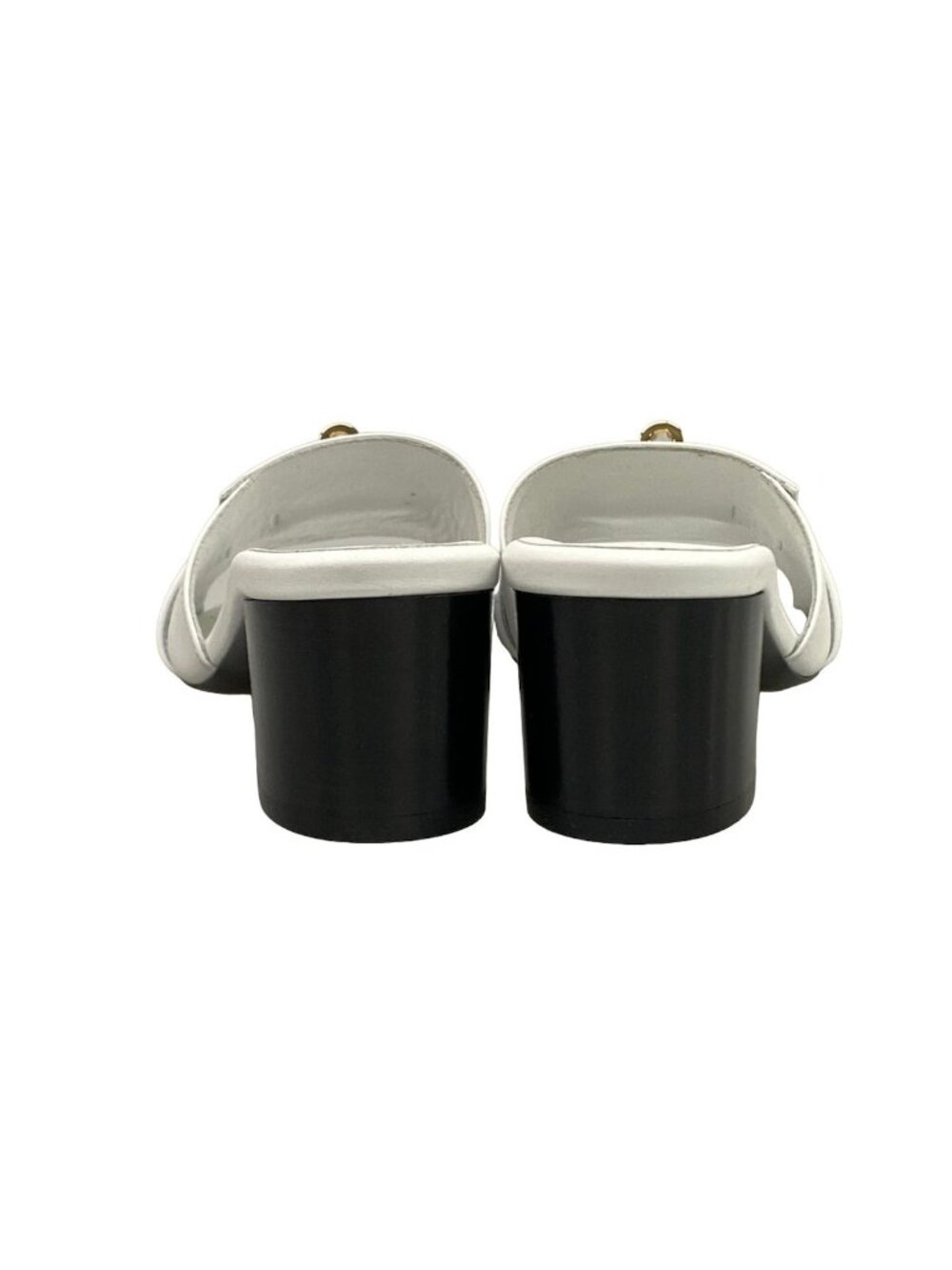Hermes Mules Jige 50 White Gold Kelly Leather 35 - Picture 6 of 11